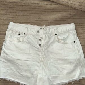 White Denim Women's Shorts